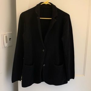 J. Crew black sweater blazer, size small
